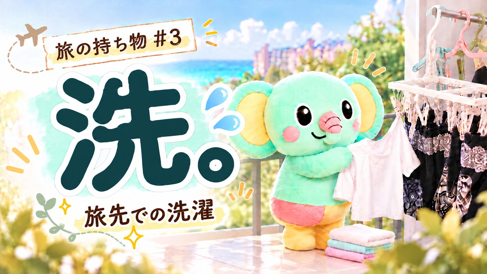 旅の持ち物 #3｜洗濯グッズ　「洗濯上手は、荷造り上手？」